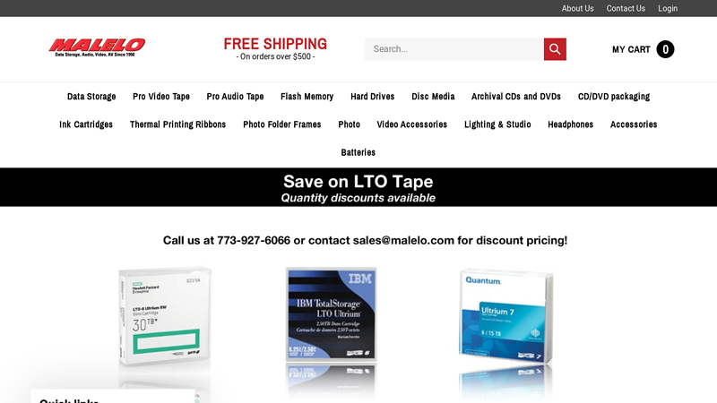 Data Storage Tape for all Devices | LTO Tapes, Pro Audio, and Video Data Storage Tape, Photo Folder Frames
