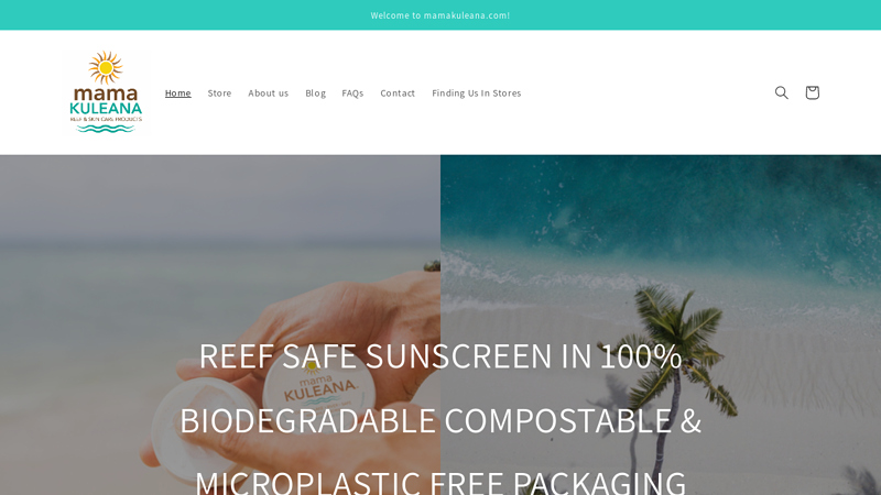Eco Friendly Ocean & Reef Safe Face Sunscreen Made In Maui Hawaii