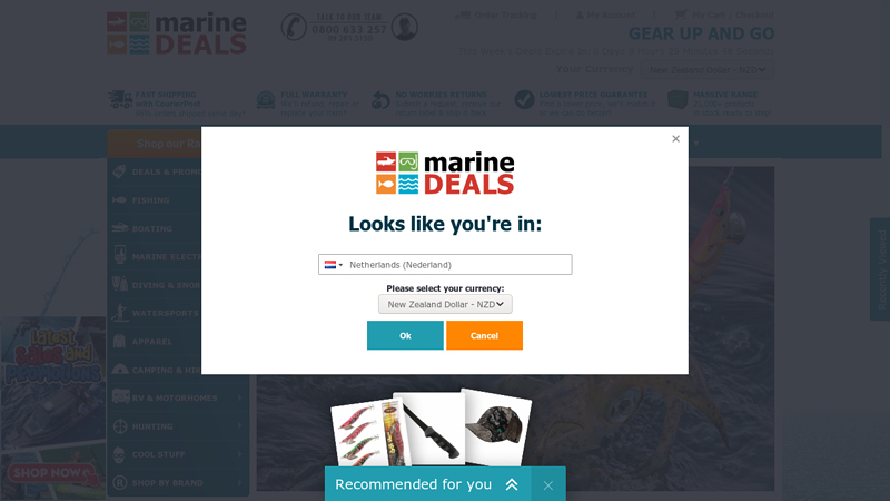 Shop Online @ Marine-Deals.co.nz | Fishing, Boating, Diving & More
