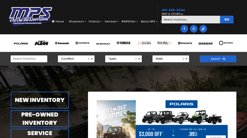 Marionville Powersports Dealer | Motorcycle, ATV, UTV, Lawn Mower, and Tractor Dealerships Marionville, MO