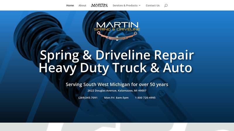 Martin Spring - Driveline and Shaft Repair and Replacement