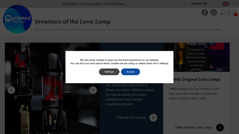 Mathmos Lava Lamps UK - Since 1963