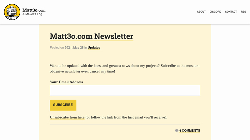 Matt3o.com: A Maker