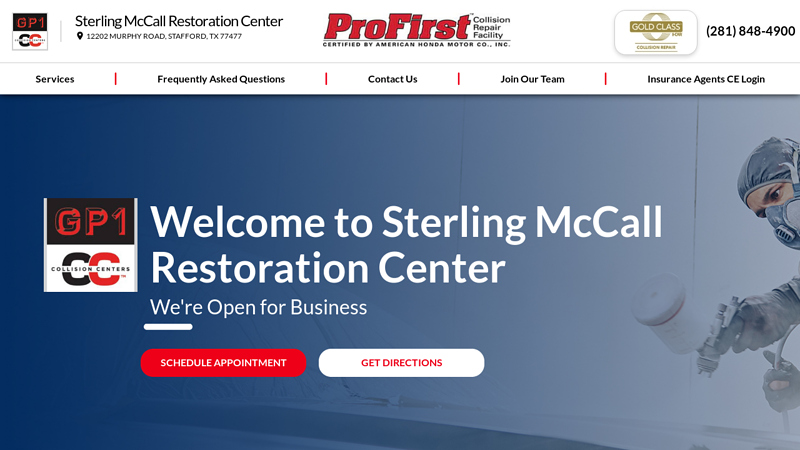 Sterling McCall Restoration Center: Certified Auto Body Shop, Collision Repair Serving Missouri City, Sugar Land, Stafford, Bellaire