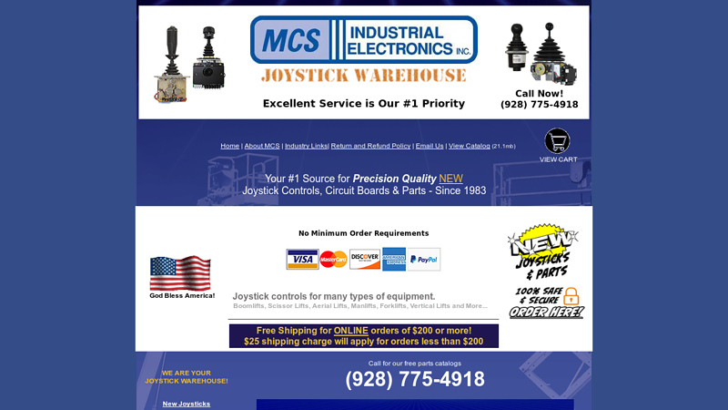 Joystick Controllers | MCS Industrial Electronics