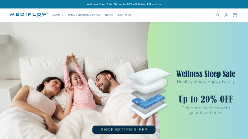 The Water Pillow by Mediflow Canada - Reduces Neck Pain