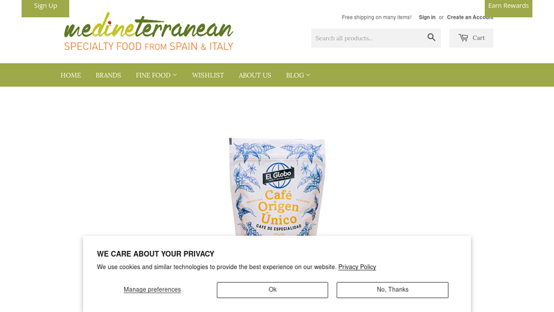 Medineterranean, specialty food from Spain & Italy in the USA