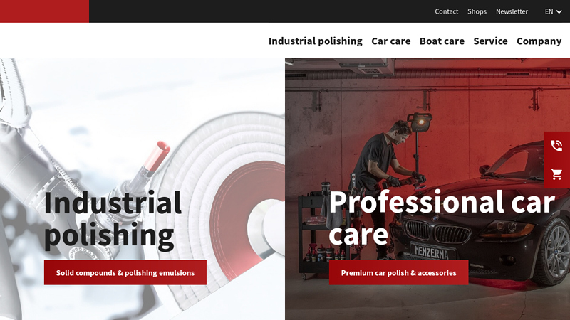 Car polishes & professional polishing compounds