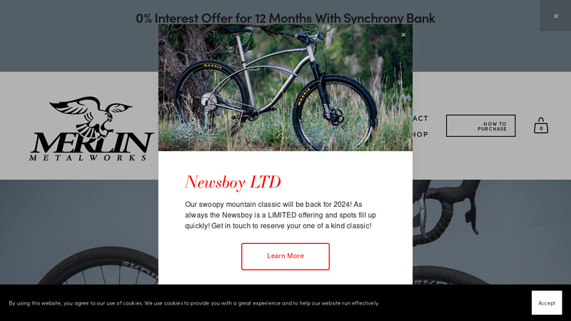 Merlin Bikes - Welcome, "Titanium Bikes"