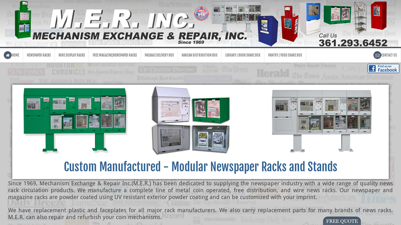 Mechanism Exchange & Repair | Manufacturer of newspaper, magazine and wire racks