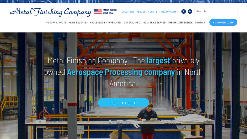 Metal Finishing | Aerospace Processing - Metal Finishing Company