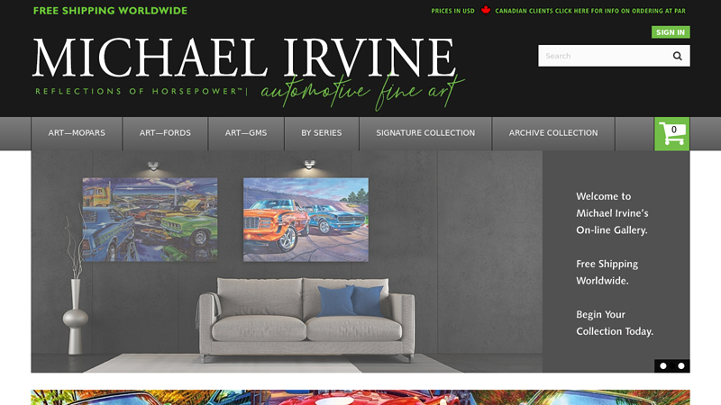 Automotive Fine Art - Artist Michael Irvine