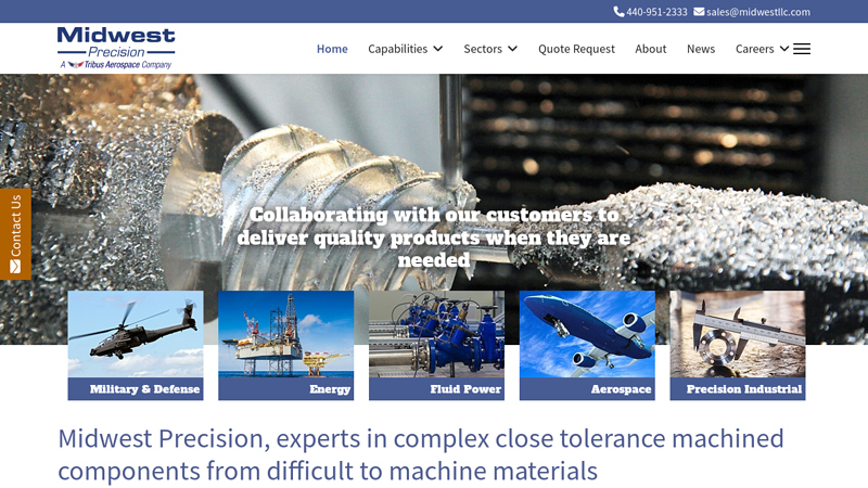 Midwest Precision - CNC Machining for Aerospace, Defense & Industry - Midwest Precision