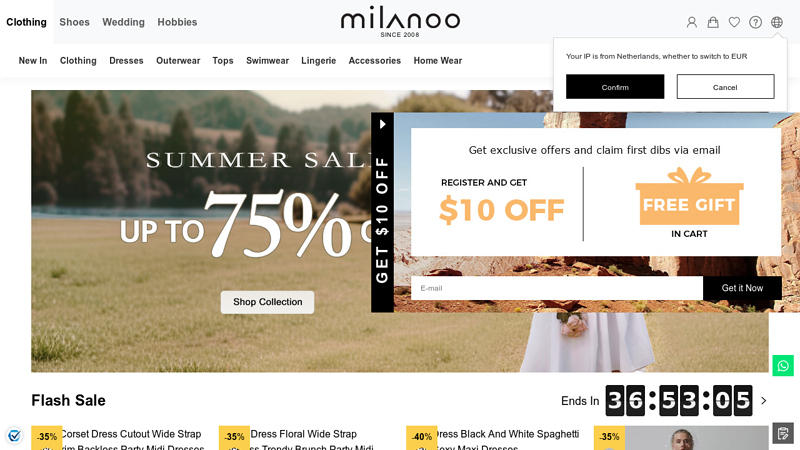 Online Shop for Fashion Clothing, Wedding Apparel & Costume! | Milanoo.com