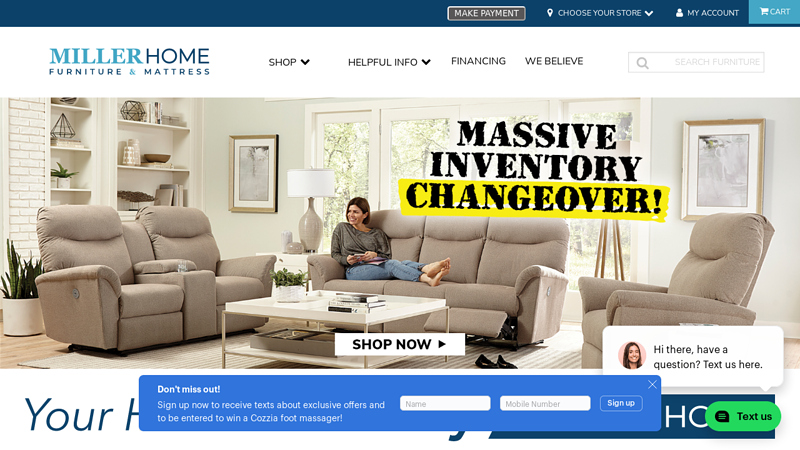 Furniture & Home Decor | Shop Your Style at MillerHome | MillerHome Furniture & Mattress