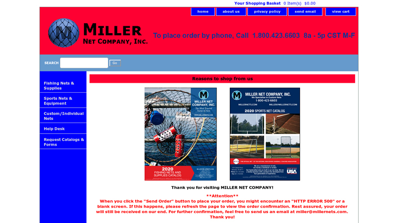 Miller Net Fishing Nets Sports Nets Custom Nets