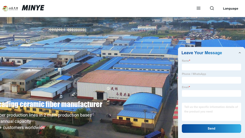 Refractory Fiber Blanket, Ceramic Fibre Insulation, Ceramic Thermal Blanket - Minye | Shandong Minye Refractory Fibre Co., Ltd.