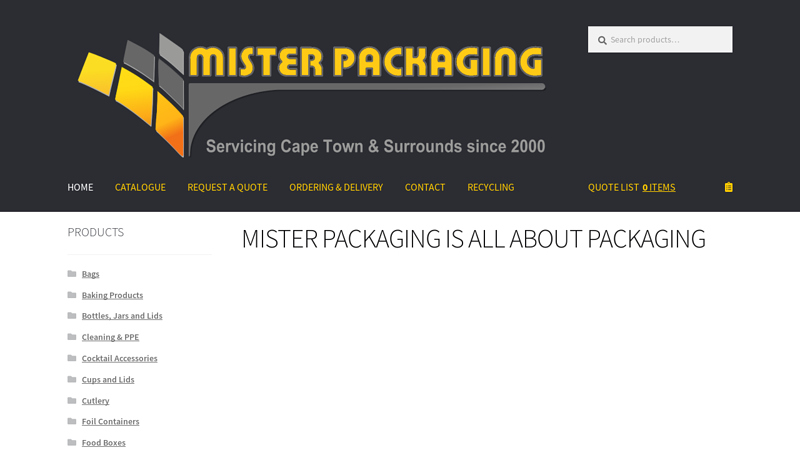 MISTER PACKAGING IS ALL ABOUT PACKAGING -