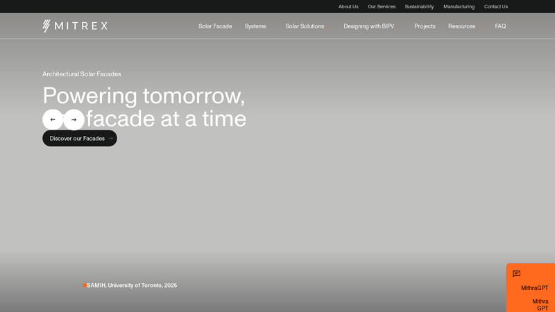 Mitrex - Powering tomorrow, one facade at a time
