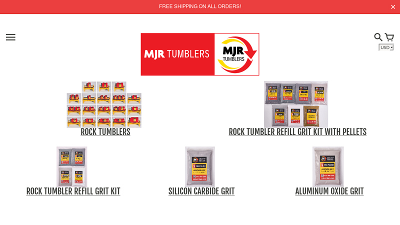 MJR Tumblers, Highest Quality, Lowest Prices on Rock Tumblers and Grit C MJR TUMBLERS