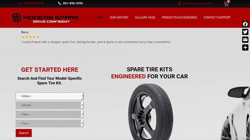 Engineered Spare Tire Kits For Modern Vehicles | Modern Spare