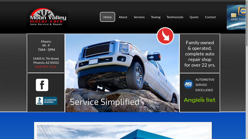 Home | Moon Valley Motor Care
