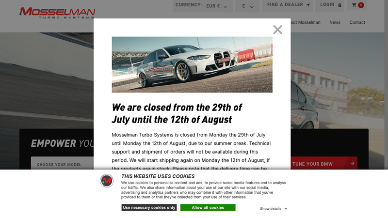 BMW Tuning - Mosselman Turbo Systems