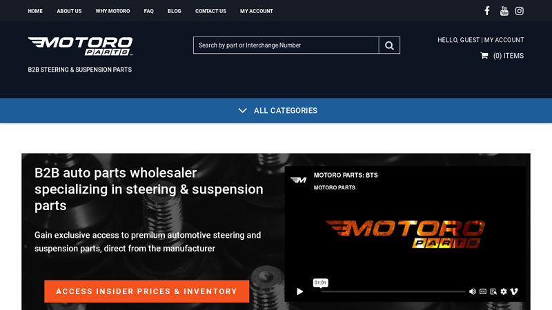 Wholesale Steering and Suspension Parts Supplier - MOTORO PARTS