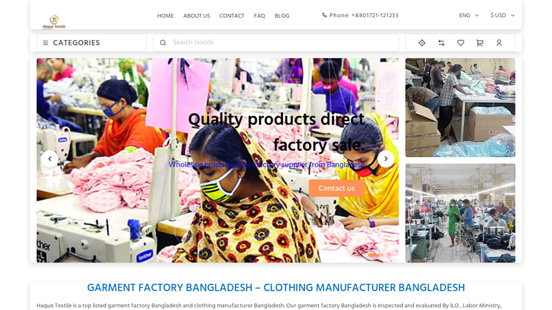 Home-Haque Textile: Garments Factory and Clothing Supplier in Bangladesh