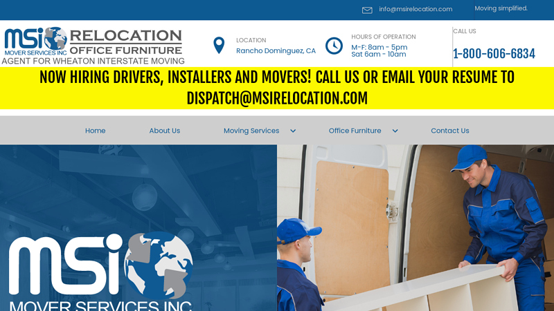 Mover Services Inc - Moving Services & Office Furniture In Rancho Dominguez