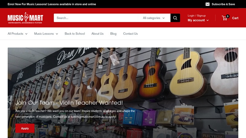 Online Music Shop Perth | Instruments | Guitars | Drums | Keyboards C Music Mart