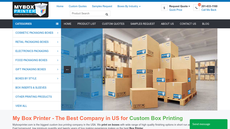 Box Printer - Custom Box Printing in Short Run on Cardboard Boxes