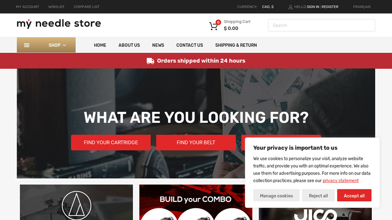 Your online store for vinyl turntable replacement parts - My Needle Store