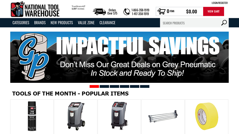 National Tool Warehouse - Automotive Tool Store - NationalToolWarehouse.com