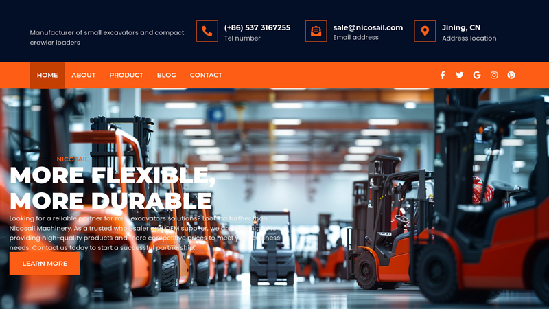 NICOSAIL Machinery: Chinese Mini Excavator Manufacturer, Best Chinese Mini Excavator Brand