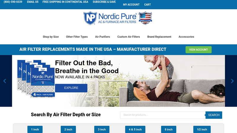 Air Filters | AC Filters & Furnace Filters | Nordic Pure