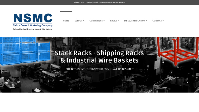 Stack Rack & Shipping Racks & Industrial Wire Baskets | NSMC