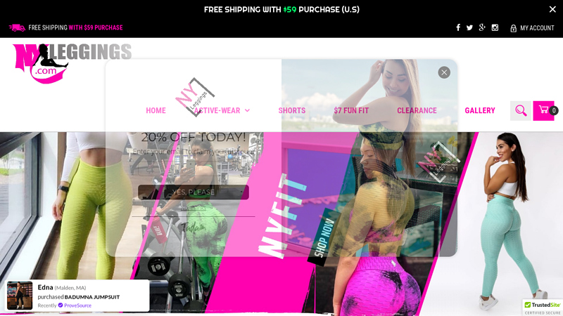 Workout Leggings for Women | Yoga Pants and Tights C NYLeggings.com