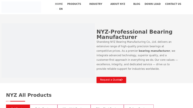 NYZ-Professional Leading Bearing Manufacturer&Supplier