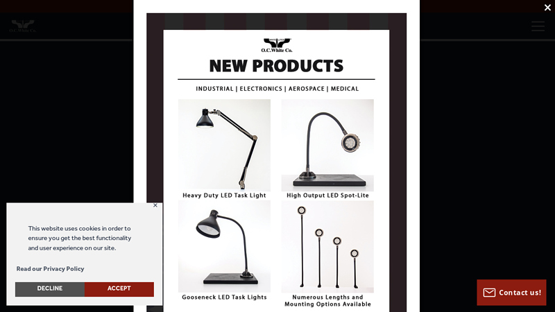 Welcome - O.C. White Co. Lighting, Magnification, and Broadcast Tools