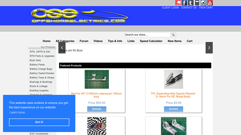 RC Boats by Offshore Electrics