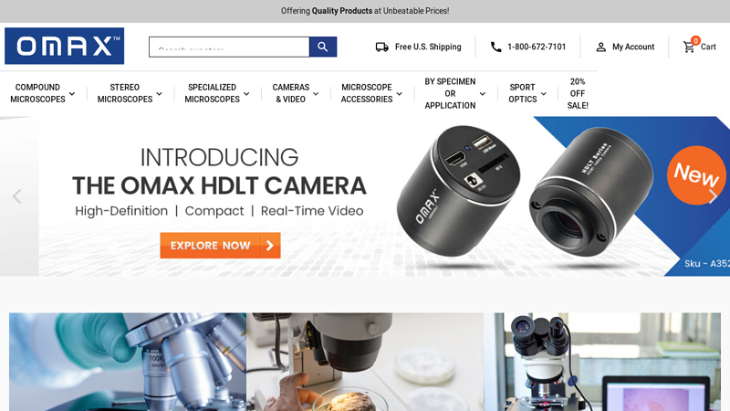 Microscopes & Accessories Online | OMAX C Omax