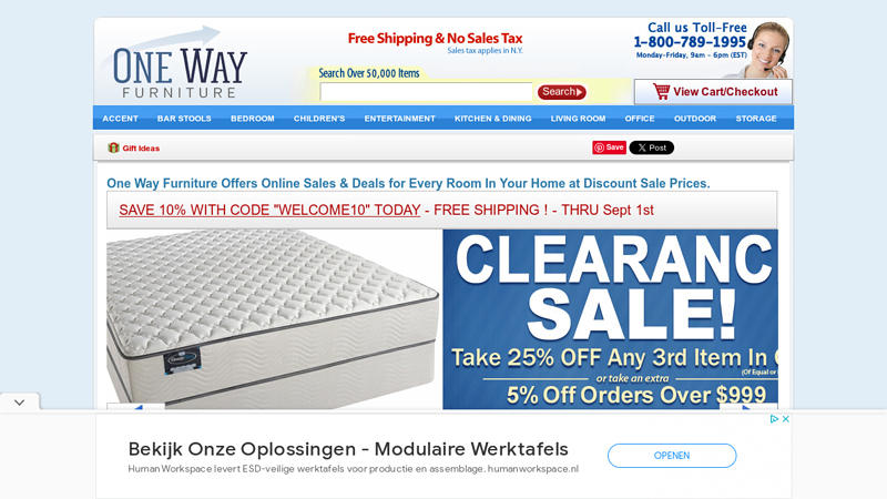 Bedroom Sets, Kitchen & Dining, Bar Stools & Home Office: One Way Furniture