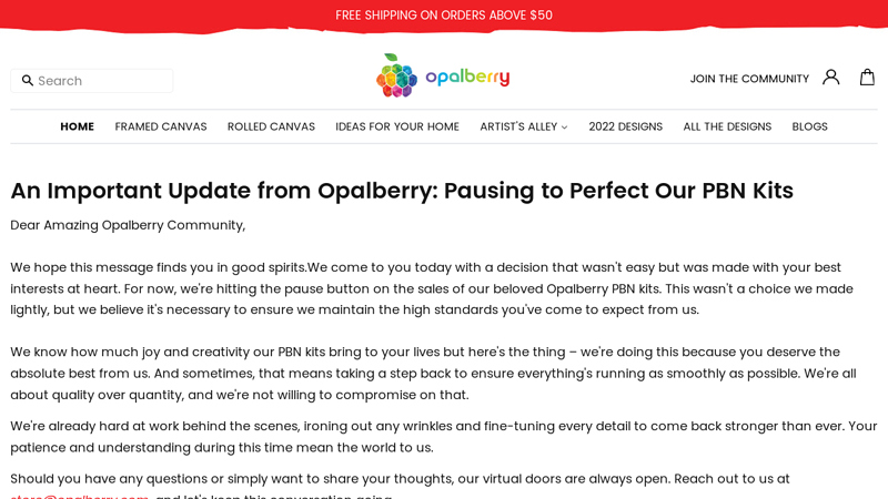 Opalberry Premium Paint by Numbers Kits