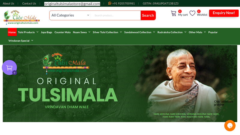 ISKCON Tulsi Mala Online Store From Vrindavan - originaltulsimala