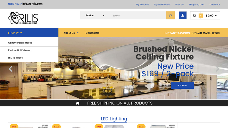 Best LED Lighting Fixture | Best LED Shop Lights | Orilis LED Lighting