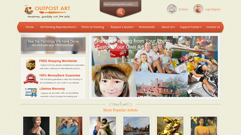 Museum Quality Oil Painting Reproductions - Outpost Art
