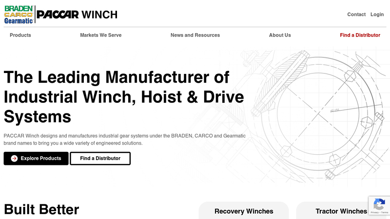 PACCAR Winch | Industrial Winches, Hoists and Drives; PACCAR Winch | Industrial Winches, Hoists and Drives