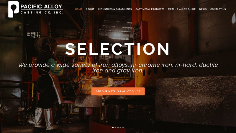 Pacific Alloy Casting Co., Inc. - Pacific Alloy Casting Co., Inc. - Abrasion, Corrosion, Heat-Resistant Alloys, Gray & Ductile Irons Foundry