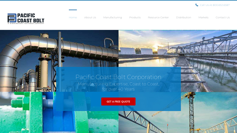Bolt Manufacturers | Pacific Coast Bolt Corporation | Domestic Bolts